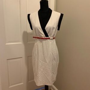Worn Once - Calvin Klein Dress with Red Belt